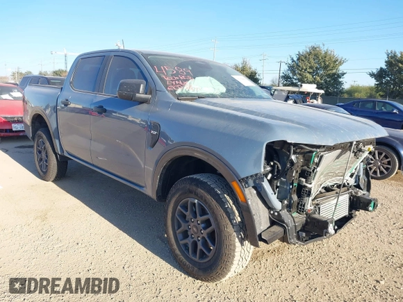 2024 Ford Ranger XLT with VIN 1FTER4GH4RLE09399, listed as a IAAI auction lot 41192842 with 11,050 mi miles. Bid and sale history available at carsss.com. Image 1.