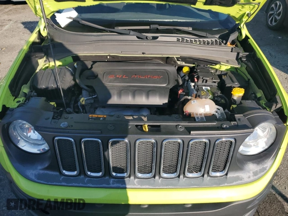 2017 Jeep Renegade Latitude with VIN ZACCJBBB0HPF45190, listed as a Copart auction lot 83895354 with 87,259 mi miles and Non Repairable. Bid and sale history available at carsss.com. Image 11.