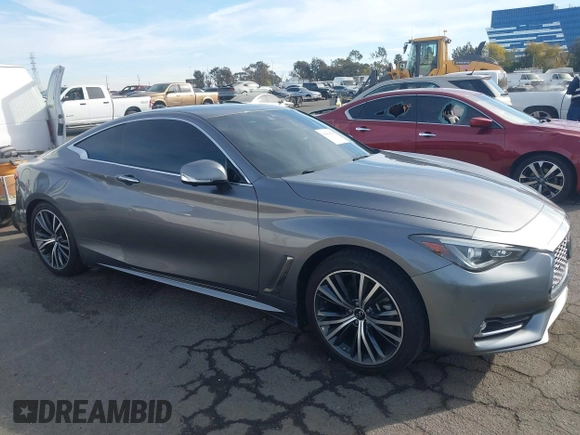 2021 Infiniti Q60 Luxe with VIN JN1EV7KK4MM410526, listed as a IAAI auction lot 41424325 with 59,349 mi miles and . Bid and sale history available at DreamBid. Image 13.