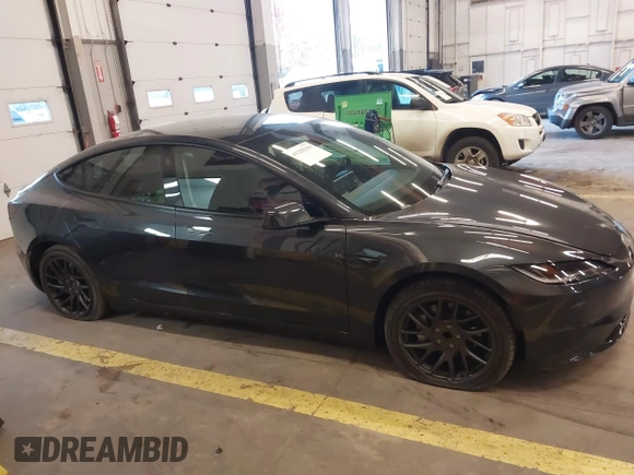 2024 Tesla Model 3 with VIN 5YJ3E1EA9RF835440, listed as a IAAI auction lot 41255559 with 4,789 mi miles. Bid and sale history available at carsss.com. Image 13.