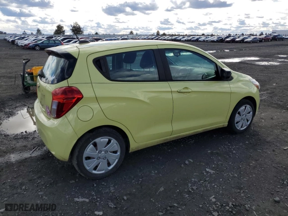 2017 Chevrolet Spark LS with VIN KL8CB6SA8HC830227, listed as a Copart auction lot 48408045 with 60,768 mi miles and Salvage Title. Bid and sale history available at carsss.com. Image 3.