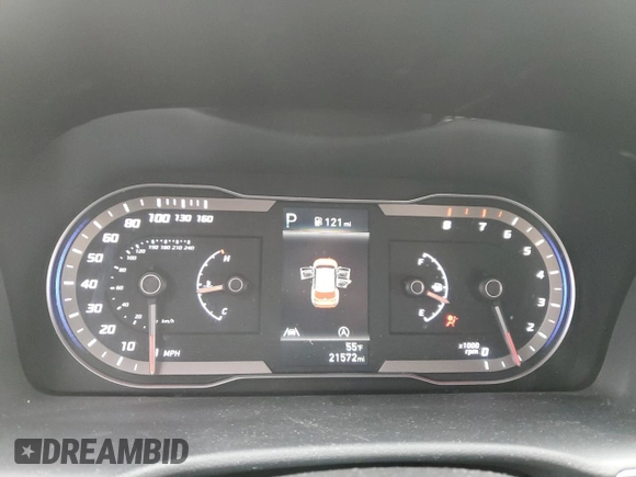 2024 Hyundai Tucson SEL with VIN 5NMJBCDEXRH364011, listed as a Copart auction lot 47448945 with 21,572 mi miles and Salvage Title. Bid and sale history available at carsss.com. Image 9.