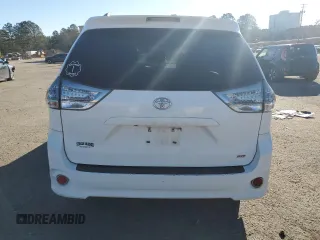 2012 Toyota Sienna SE with VIN 5TDXK3DC3CS226145, listed as a Copart auction lot 45966605 with 225,739 mi miles and Salvage Title. Bid and sale history available at carsss.com. Image 6.