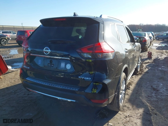 2018 Nissan Rogue S with VIN KNMAT2MV9JP619105, listed as a IAAI auction lot 41843613 with 47,960 mi miles. Bid and sale history available at carsss.com. Image 4.