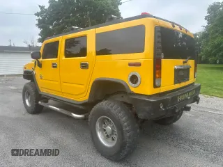 2003 Hummer H2 z VIN 5GRGN23U53H141743, wystawiony jako Copart lot #60153185 z przebiegiem 137 863 mil mil oraz Czysty tytuł • Clean title. Historia ofert i sprzedaży dostępna na DreamBid. Obrazek 3.