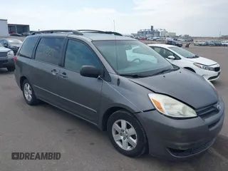 2005 Toyota Sienna CE with VIN 5TDZA23C25S356329, listed as a IAAI auction lot 42064829 with 245,340 mi miles and . Bid and sale history available at DreamBid. Image 1.