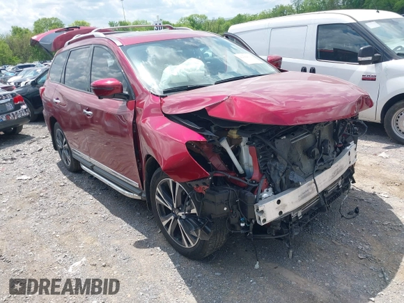 2019 Nissan Pathfinder S with VIN 5N1DR2MN7KC636291, listed as a IAAI auction lot 42094010 with 72,973 mi miles and . Bid and sale history available at DreamBid. Image 1.
