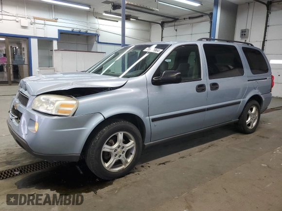 2007 Chevrolet Uplander LS Fleet with VIN 1GNDV23187D210598, listed as a Copart auction lot 78910964 with 106,146 mi miles and Salvage Title. Bid and sale history available at carsss.com. Image 1.