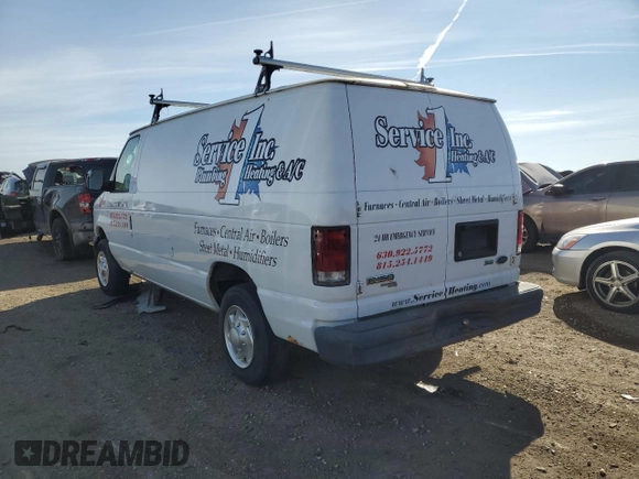 2011 Ford Econoline Cargo Commercial with VIN 1FTNE1EW0BDB08172, listed as a Copart auction lot 42065125 with 204,301 mi miles and Clean Title. Bid and sale history available at DreamBid. Image 2.