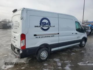 2020 Ford Transit Cargo with VIN 1FTBR2C88LKA01305, listed as a Copart auction lot 43943315 with 125,861 mi miles and Non Repairable. Bid and sale history available at carsss.com. Image 3.
