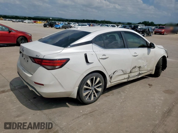 2021 Nissan Sentra SV with VIN 3N1AB8CV8MY324736, listed as a Copart auction lot 59736685 with 139,372 mi miles and Salvage title. Bid and sale history available at DreamBid. Image 3.