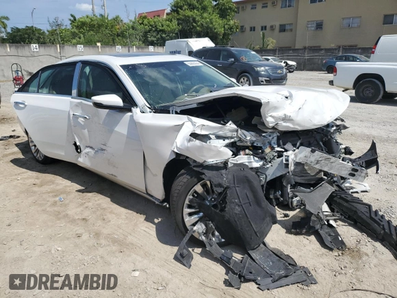 2015 Cadillac CTS Luxury RWD with VIN 1G6AR5SXXF0133488, listed as a Copart auction lot 55805034 with 26,914 mi miles and Non Repairable. Bid and sale history available at DreamBid. Image 4.