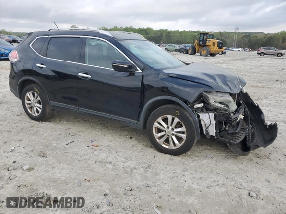 2015 Nissan Rogue SV with VIN KNMAT2MT5FP527379, listed as a Copart auction lot 51789225 with 166,035 mi miles and Salvage Title. Bid and sale history available at carsss.com. Image 4.