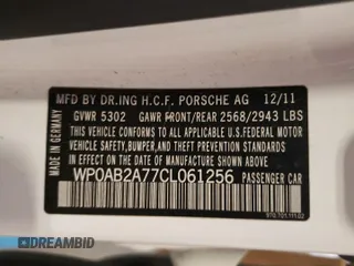 2012 Porsche Panamera S z VIN WP0AB2A77CL061256, wystawiony jako Copart lot #59347725 z przebiegiem 135 710 mil mil oraz Szkody całkowita. Historia ofert i sprzedaży dostępna na DreamBid. Obrazek 12.