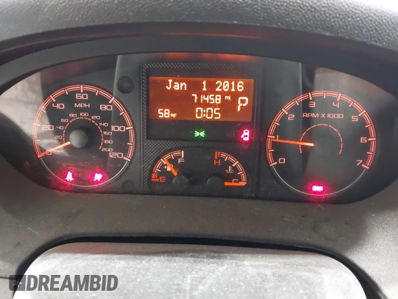 2017 Ram ProMaster Cargo with VIN 3C6TRVAG5HE521964, listed as a IAAI auction lot 42232190 with 71,458 mi miles and . Bid and sale history available at DreamBid. Image 7.
