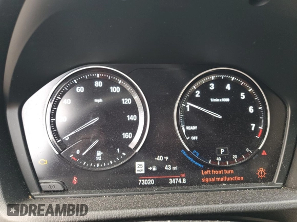 2020 BMW X1 xDrive28i z VIN WBXJG9C00L5P53912, wystawiony jako Copart lot #47926425 z przebiegiem 73 020 mil mil oraz Nie do naprawy • Non repairable. Historia ofert i sprzedaży dostępna na DreamBid. Obrazek 9.