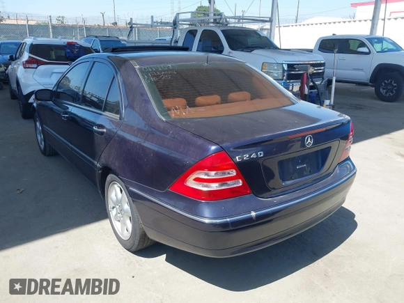 2003 Mercedes-Benz C 240 with VIN WDBRF61J73E011907, listed as a IAAI auction lot 42497482 with 114,533 mi miles and . Bid and sale history available at DreamBid. Image 3.