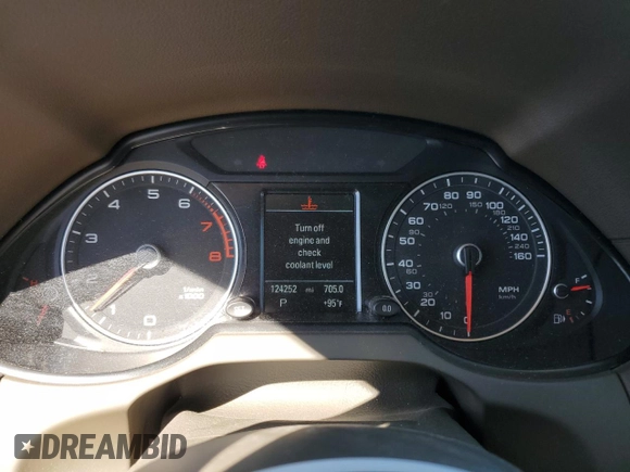 2014 Audi Q5 Premium Plus with VIN WA1DGAFP0EA037312, listed as a Copart auction lot 61694505 with 124,252 mi miles and Salvage title. Bid and sale history available at DreamBid. Image 9.