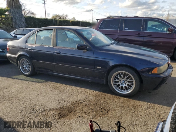 2001 BMW 5 Series 530iA with VIN WBADT63411CF01201, listed as a Copart auction lot 46998615 with 155,727 mi miles and Clean Title. Bid and sale history available at carsss.com. Image 4.