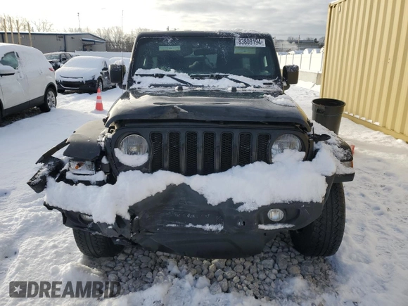 2022 Jeep Wrangler Unlimited Sport S with VIN 1C4HJXDN5NW226988, listed as a Copart auction lot 83809194 with 52,112 mi miles and Salvage Title. Bid and sale history available at carsss.com. Image 5.