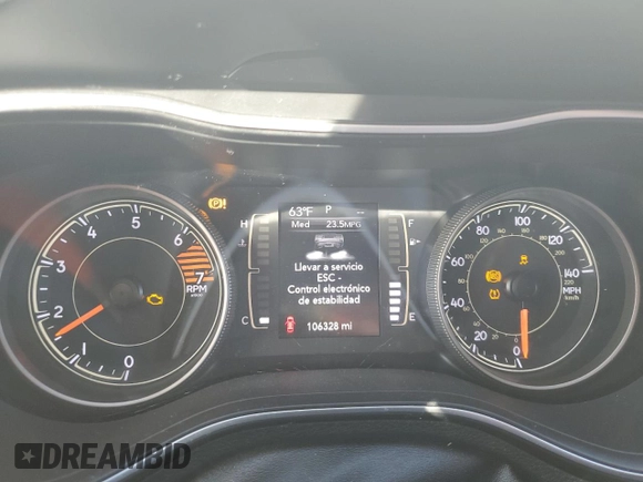 2019 Jeep Cherokee Latitude Plus with VIN 1C4PJLLB7KD338758, listed as a Copart auction lot 46354245 with 106,328 mi miles and Salvage Title. Bid and sale history available at carsss.com. Image 9.
