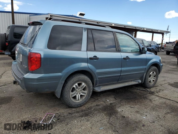 2005 Honda Pilot EX-L z VIN 5FNYF18585B061659, wystawiony jako Copart lot #54946735 z przebiegiem 263 582 mil mil oraz Szkoda całkowita • Salvage title. Historia ofert i sprzedaży dostępna na DreamBid. Obrazek 3.