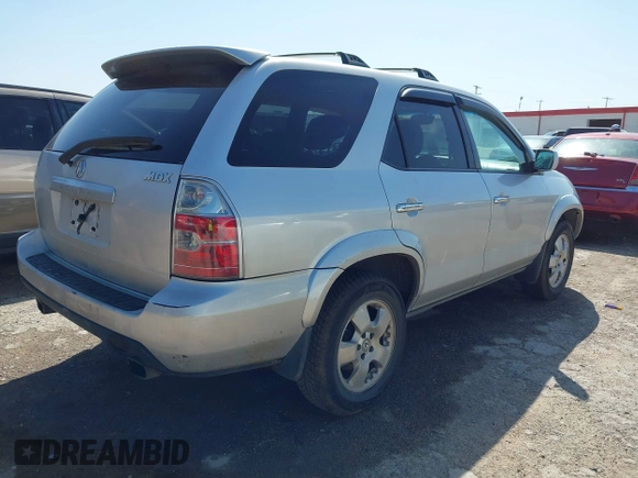 2005 Acura MDX with VIN 2HNYD18205H552503, listed as a IAAI auction lot 42004868 with 210,814 mi miles. Bid and sale history available at carsss.com. Image 4.