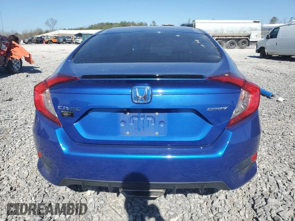 2021 Honda Civic Sport with VIN 2HGFC2F89MH510022, listed as a Copart auction lot 46923315 with 66,655 mi miles and Salvage Title. Bid and sale history available at DreamBid. Image 6.