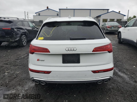 2021 Audi SQ5 Premium Plus with VIN WA1B4AFY9M2029016, listed as a Copart auction lot 53489214 with 23,306 mi miles and Salvage Title. Bid and sale history available at DreamBid. Image 6.