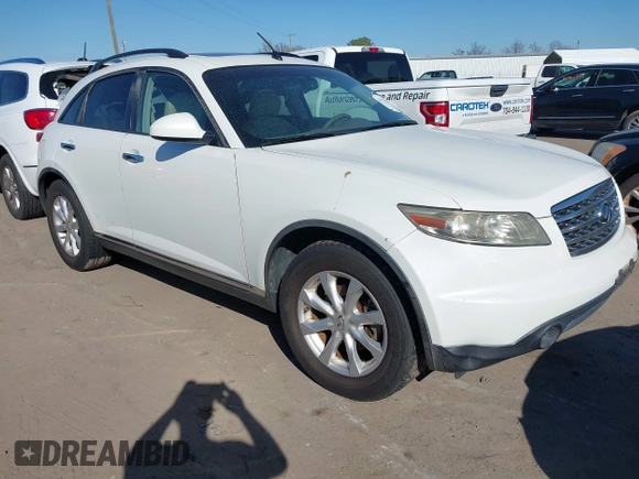 2006 Infiniti FX with VIN JNRAS08U26X104477, listed as a IAAI auction lot 41772254 with 250,228 mi miles. Bid and sale history available at carsss.com. Image 1.