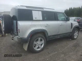 2022 Land Rover Defender SE with VIN SALEP7RU0N2106968, listed as a Copart auction lot 71045954 with 35,366 mi miles and Salvage title. Bid and sale history available at DreamBid. Image 3.
