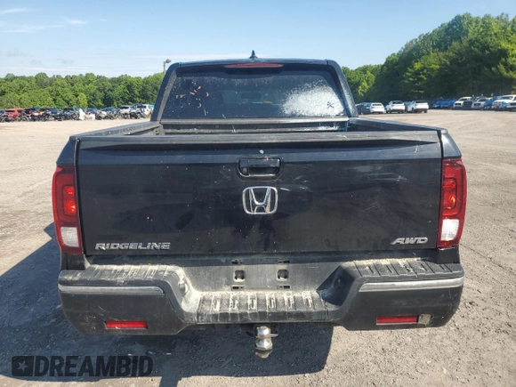 2017 Honda Ridgeline RTL-T with VIN 5FPYK3F61HB033605, listed as a Copart auction lot 58553135 with 178,580 mi miles and Clean title. Bid and sale history available at DreamBid. Image 6.