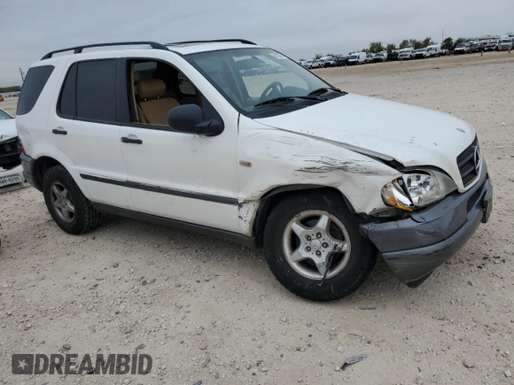 1999 Mercedes-Benz M-Class with VIN 4JGAB54E6XA112237, listed as a Copart auction lot 80163624 with 224,995 mi miles and Salvage Title. Bid and sale history available at carsss.com. Image 4.