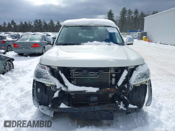 2019 Nissan Armada Platinum with VIN JN8AY2NE0K9758307, listed as a IAAI auction lot 41492623 with 82,373 mi miles. Bid and sale history available at carsss.com. Image 13.