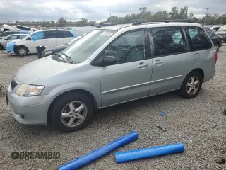 2002 Mazda MPV LX with VIN JM3LW28J320305099, listed as a Copart auction lot 83457404 with 135,020 mi miles and Salvage Title. Bid and sale history available at carsss.com. Image 1.