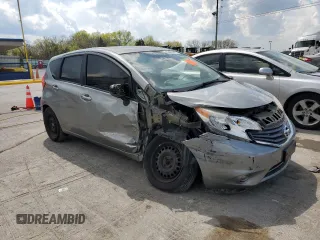 2015 Nissan Note S Plus with VIN 3N1CE2CP2FL417685, listed as a Copart auction lot 52495745 with 145,153 mi miles and Salvage Title. Bid and sale history available at DreamBid. Image 4.