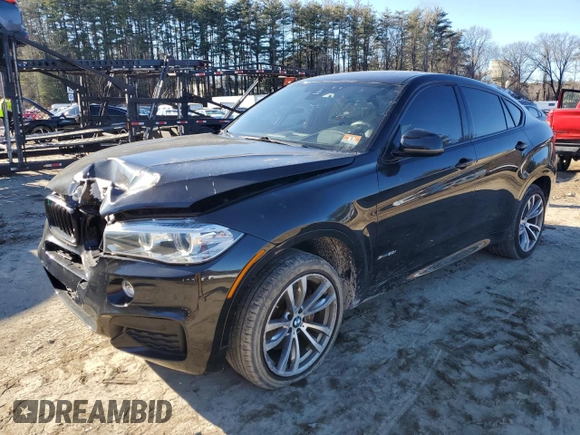 2016 BMW X6 xDrive50i with VIN 5UXKU6C53G0R34489, listed as a Copart auction lot 41862014 with 97,534 mi miles. Bid and sale history available at carsss.com. Image 1.