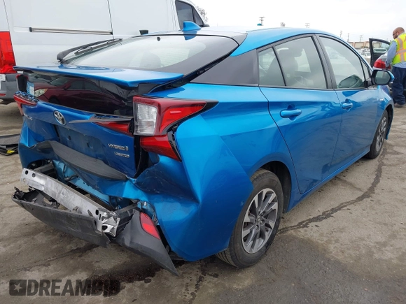 2020 Toyota Prius L Eco z VIN JTDKARFU9L3104395, wystawiony jako IAAI lot #42207156 z przebiegiem 85 572 mil mil oraz . Historia ofert i sprzedaży dostępna na DreamBid. Obrazek 4.