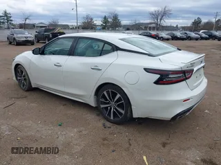 2021 Nissan Maxima SV with VIN 1N4AA6CV1MC504255, listed as a IAAI auction lot 41728763 with 112,524 mi miles and . Bid and sale history available at DreamBid. Image 3.