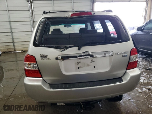 2007 Toyota Highlander Hybrid with VIN JTEGW21A870017652, listed as a Copart auction lot 88130655 with 132,181 mi miles and Salvage Title. Bid and sale history available at carsss.com. Image 6.