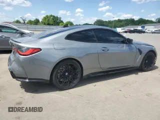 2024 BMW M4 Competition xDrive with VIN WBS43AZ08RCP54091, listed as a Copart auction lot 56533404 with 0 mi miles and Salvage Title. Bid and sale history available at carsss.com. Image 3.