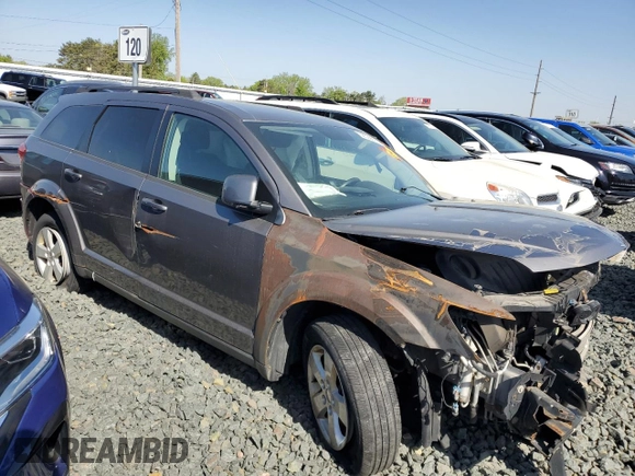 2012 Dodge Journey SXT with VIN 3C4PDDBGXCT257484, listed as a Copart auction lot 56529095 with Not provided miles and Non repairable. Bid and sale history available at DreamBid. Image 4.