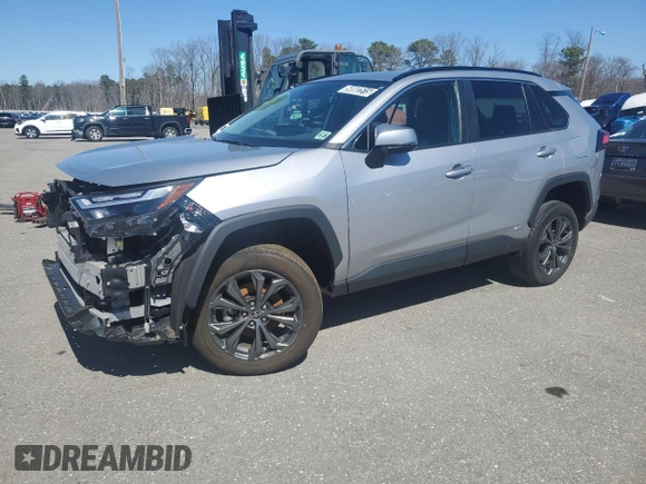 2023 Toyota RAV4 Hybrid XLE Premium with VIN 4T3B6RFV2PU133220, listed as a Copart auction lot 50802515 with 39,905 mi miles and Clean Title. Bid and sale history available at carsss.com. Image 1.
