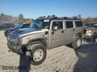 2003 Hummer H2 with VIN 5GRGN23U23H138301, listed as a Copart auction lot 77449044 with 172,174 mi miles and Salvage Title. Bid and sale history available at carsss.com. Image 1.