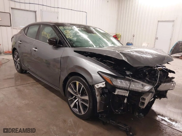 2020 Nissan Maxima SL with VIN 1N4AA6DV2LC377576, listed as a IAAI auction lot 41292362 with 79,921 mi miles. Bid and sale history available at carsss.com. Image 1.
