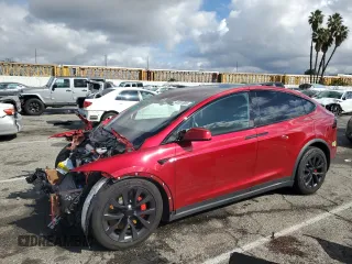 2023 Tesla Model X Plaid with VIN 7SAXCBE66PF404126, listed as a Copart auction lot 45331585 with Not Provided miles and Salvage Title. Bid and sale history available at DreamBid. Image 1.