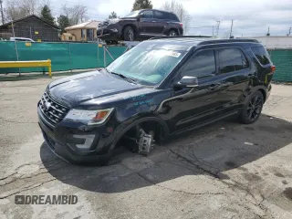 2017 Ford Explorer XLT with VIN 1FM5K8DH5HGC84948, listed as a Copart auction lot 50202985 with 91,113 mi miles and Salvage title. Bid and sale history available at DreamBid. Image 1.