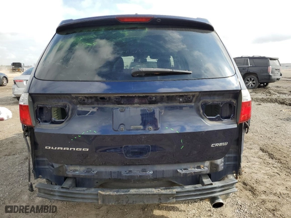 2013 Dodge Durango Crew with VIN 1C4SDHDT3DC697734, listed as a Copart auction lot 43588155 with 150,720 mi miles and Salvage Title. Bid and sale history available at carsss.com. Image 6.