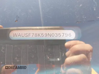 2009 Audi A4 Premium Plus z VIN WAUSF78K59N035796, wystawiony jako IAAI lot #41635827 z przebiegiem 196 933 mil mil oraz . Historia ofert i sprzedaży dostępna na DreamBid. Obrazek 9.