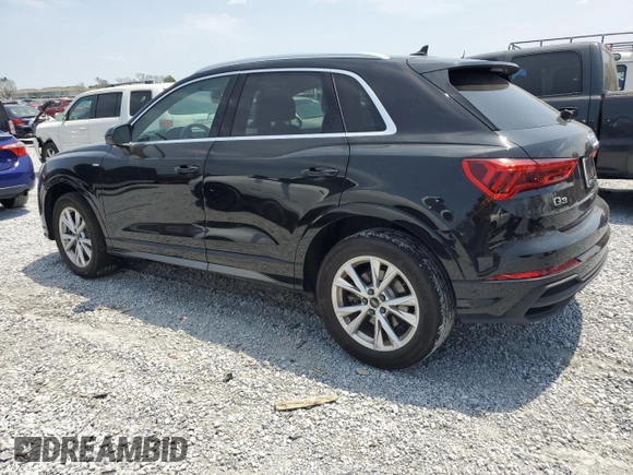 2023 Audi Q3 S line Premium Plus with VIN WA1EECF39P1068693, listed as a Copart auction lot 58210425 with 29,088 mi miles and Salvage title. Bid and sale history available at DreamBid. Image 2.